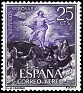 Spain 1962 Rosario 25 Ptas Multicolor Edifil 1474